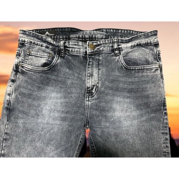 Paper Money Jeans Men’s 38x31 Acid Wash Straight Leg Y2K Retro Streetwear - Picture 2 of 4